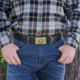 Galco SB30 1 1/2in Masterbilt Flat Back Buckle Holster Belt, Black, 40in, SB30-40B