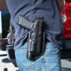 Galco Halo Belt Holster, Kimber 5in 1911 W/Wo Red Dot W/Wml, Smith &amp; Wesson Sw1911 5in W/Wo Red Dot W/Wml, Left Hand, Black, HLO213RB