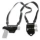 Galco Miami Classic Ii Shoulder System, Black, Leather, MCII820B
