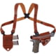 Galco Optic Solution Premium Steerhide Shoulder Holster, Colt 1911 3.5in, Dan Wesson 1911 5in, Kimber 1911 3in, Nighthawk 1911 5in, Ruger SR1911 5in, Right Hand, Tan, OS212R