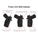 Galco Triton 3.0 IWB Holster, Glock 17 Gen 1-5, Glock 31 Gen 3-4, Glock 22 Gen 2-4, Black, TR3224RB