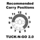 Galco Tuck-n-go Itp Holster Ambi Leather S&amp;w M&amp;p 9/40 Blk