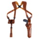 Galco VHS 4.0 Leather Shoulder Holster System, Smith &amp; Wesson N Frame M29/629 6 1/2in, Ambidextrous Hand, Tan, VHS4-128