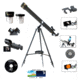 Galileo 700mm x 60mm Erect Image Prism Refractor Telescope w/ Solar Filter, Black, SS-760SF