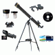 700mm X 60mm Refractor Telescope and Smartphone Photo Adapter Kit, Black