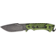 Game Raider Fixed Blade Fixed Blade Knife, 3.5in, Deep Belly Drop Point, Black and Green Composition Handle CC0009C