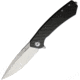 Ganzo Knives Adimanti Framelock CF Folding Knife, 3.38 satin finish D2 tool steel blade, Carbon fiber handle with stainless back handle, SKIMEN-CF