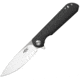 Ganzo Knives Firebird Linerlock Black Folding Knife, 3.5 satin finish D2 tool steel spear point blade, Black G10 handle, FH41BK
