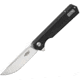 Ganzo Knives Firebird Linerlock Black Folding Knife, 3 satin finish D2 tool steel blade, Black G10 handle, FH11S-BK