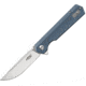 Ganzo Knives Firebird Linerlock Gray Folding Knife, 3 satin finish D2 tool steel blade, Blue-Gray G10 handle, FH11S-GY
