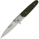 Ganzo Knives G7432 Linerlock Green Folding Knife, 3.5 stonewash finish 440C stainless spear point b, Green G10 handle, G743-2-GR