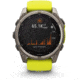 Garmin fenix 8 Sapphire Solar Edition 51mm GPS Watch, Titanium with Amp Yellow/Graphite Silicone, 010-02907-20