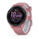 Garmin Forerunner 265S Watch, Black Bezel w/ Light Pink Case and Light Pink/Powder Gray Silicone Band, 010-02810-05