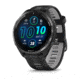 Garmin Forerunner 965 Watch, Carbon Gray DLC Titanium Bezel w/ Black Case and Black/Powder Gray Silicone Band, 010-02809-00