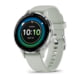 Garmin Venu 3S Watch, Silver Stainless Steel Bezel w/ Sage Gray Case and Silicone Band, 010-02785-01