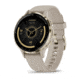 Garmin Venu 3S Watch, Soft Gold Stainless Steel Bezel w/ French Gray Case and Silicone Band, 010-02785-02