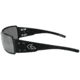 Gatorz Boxster Sunglasses, Black Frame, Smoked Polarized w/ Chrome Mirror Lens, BOXBLK01P-C