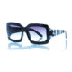 Gatorz Emizeb01fZeb Emilia Zebra Print Frame Grey Fade Lens Sunglasses