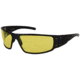 Gatorz Magnum Z Ansi Z87.1 Sunglasses, Matte Black Frame, Yellow W/ Anti-Fog Lens, MAGZBLK04A