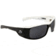 Gatorz Mlkbwh01Bwh Malkin Black White Frame Grey Lens Sunglasses