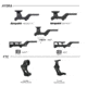 GBRS Group Hydra x UNITYTM 2.91 FTC Magnifier Diving Board Mount Bundle, 30mm, EOTECH EXPS, Black, One Size, HYDRA2FTC-EXPS30MM-BLK
