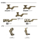 GBRS Group Hydra x UNITYTM 2.91 FTC Magnifier Diving Board Mount Bundle, 30mm, EOTECH XPS, FDE, One Size, HYDRA2FTC-XPS30MM-FDE