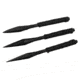 Gen Pro 3pc Black Throwing Knives Set M-808-7-BK