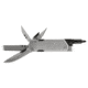Gerber Lockdown Driver Multi-tool, 2.5in ,Brush Silver Drop Point Blade, Silver Aluminum Handle, 31-003569