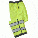 Gerber Outerwear Pro Dry Reversible Rain Pant - Ansi 107 Class E, Black - Lime, SR 70D3/L SR