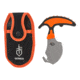 Gerber Vital Skin &amp; Buck Knife, Black/Orange Handle w/Cloth Sheath GE31-002743
