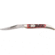German Eye Toothpick Folding Knife,Solingen Long Clip Blade, Red Pick Bone Handle GETPRB