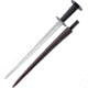 Get Dressed For Battle Rondel Dagger Fixed Blade Knife, 16.5in, Carbon Steel, Black, Wood Handle GB3964
