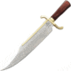 Gil Hibben 65th Anniversary West Bowie Knife, 20.5in Overall, 14in Mirror Bowie Blade, Brown Pakkawood Handle, Leather Sheath, GH5121