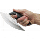 Gil Hibben Legacy Ulu Fixed Blade Knife, 8in Overall, 6.5in 5Cr15Mov SS Blade, Black Pakkawood Handle, Black Leather Sheath., GH5074