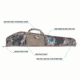 Girls With Guns Artemis Rifle Case w/Lockable Zipper and D-ring, 46in Long, Foam Padding, Plush Interior Lining, Flap pocket, Shade 2.0 Camo, 1112-46