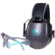 Girls With Guns Assure Protective Safety Glasses &amp; Earmuffs Combo Set, Gray/Teal/Black, One Size, 2388