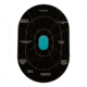 Girls With Guns Gwg Splash Self-Adhesive Oval Handgun Trainer Paper Target, Teal/Black, 12X18, 15283