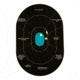 Girls With Guns Gwg Splash Self-Adhesive Oval Handgun Trainer Paper Target, Teal/Black, 12X18, 15283