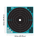 Girls With Guns Gwg Splash Self-Adhesive Paper Bullseye Target, Teal/Black, 12X12, 15279