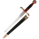 Gladius Heaven Knight Dagger, 10.5 unsharpened stainless blade, Brass finish metal alloy handle, 589