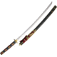 Gladius Minamoto Katana, 29 carbon steel blade, Black wood handle, 112