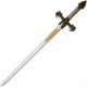 Gladius Mini Barbarian Sword, 8.25 unsharpened metal alloy blade, Aged brass finish metal alloy handle, 9