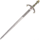 Gladius Richard The Lionheart Sword, 43 overall, Black leather and gold cord wrapped handle, 248