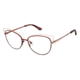 Glamour Editor's Pick GL1017 Prescription Eyeglasses - Frame Burg/Rose Gold, Size 53/16mm GL101702