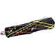 GLFA Smooth Spring Assisted OTF Knife, Smooth Blade, Black Splatter, 8&quot;, GL-KMD-SMT S-BLK