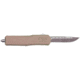 GLFA Smooth Spring Assisted OTF Knife, Smooth Blade, Flat Dark Earth, 8", GL-KMD-SMT FDE