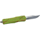 GLFA Smooth Spring Assisted OTF Knife, Smooth Blade, Green Zombie Splatter, 7&quot;, GL-KSM-SMT S-ZOM