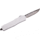 GLFA Smooth Spring Assisted OTF Knife, Smooth Blade, White, 7&quot;, GL-KSM-SMT WHT