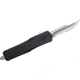 GLFA Spring Assisted OTF Knife, Serrated Blade, Black, 7&quot;, GL-KSM-SRT BLK