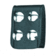 Gould &amp; Goodrich Quad Snap Belt Keeper 4-Pack, Nickel, Black Weave, B129-4W